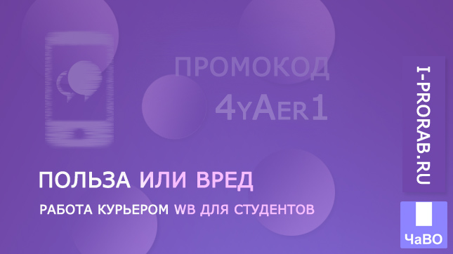 Подойдёт ли работа курьером WB для студентов?